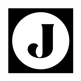 J (Letter Initial Monogram) Posters and Art